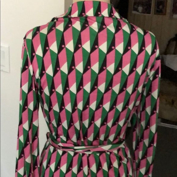 Dvf Polo check new Jeanne dress size 10 - Picture 5 of 8